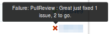 GitHub Status: Failure.